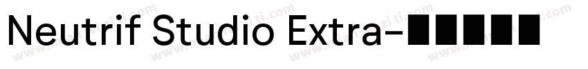 Neutrif Studio Extra字体转换